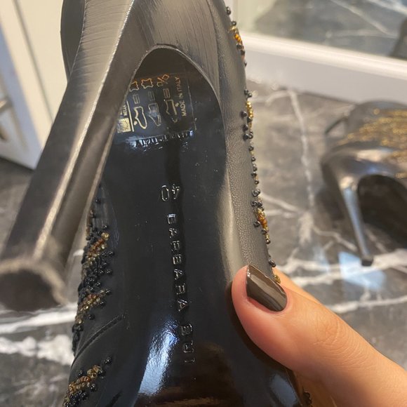 Stunning Barbara Bui Embroidered Glitter Boots - Picture 5 of 5